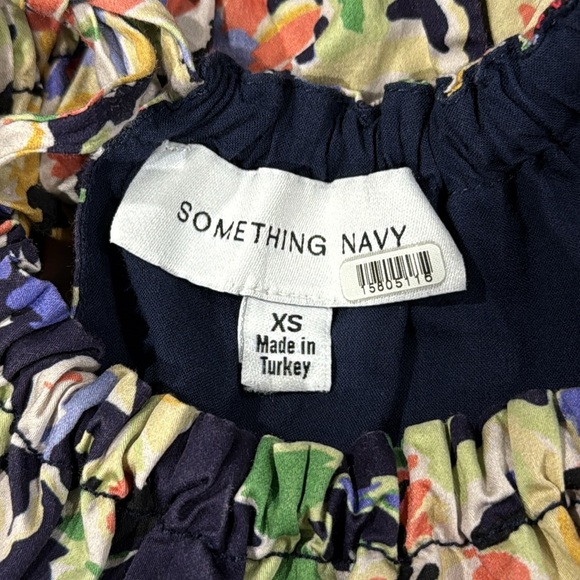 Something Navy Floral Cutout Midi Dress - XS - Picture 5 of 6